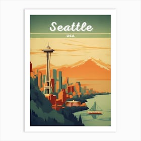 Seattle Travel Art Print