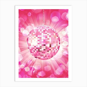 Disco Ball Background 2 Art Print