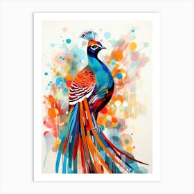 Bird Painting Collage Pheasant 5 Art Print