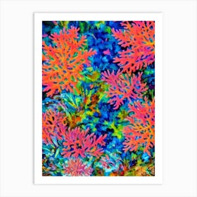 Acropora Granulosa 2 Vibrant Painting Art Print
