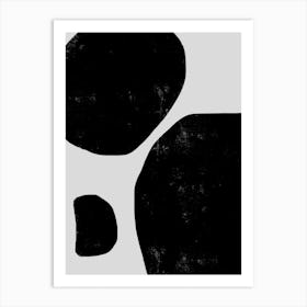 Statement Monochrome Abstract 02 Art Print