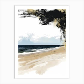 Beach Painting Art Print