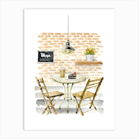 Pretty Scene Table Art Print