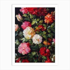 Bourvardia Still Life Oil Painting Flower Art Print