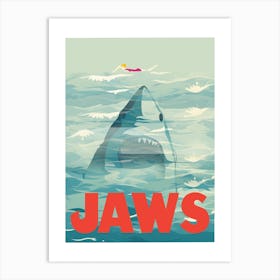 Jaws Movie, Inspired Poster Art Print