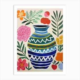 Blue Vase Art Print