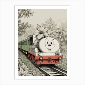 Thomas The Tank Engine Canvas Print Art Print