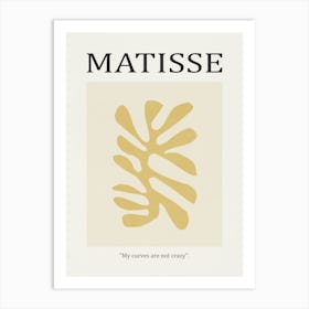 Inspired by Matisse - Yellow Flower 01 Art Print