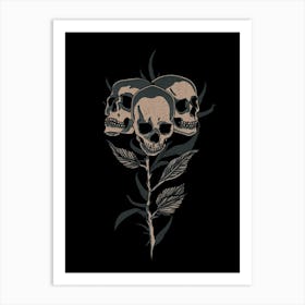 Undead Rose Art Print