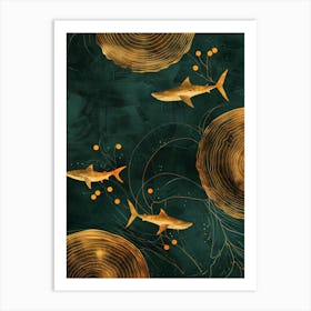 Gold Fish 8 Art Print