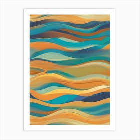 Abstract Wave Pattern 1 Art Print