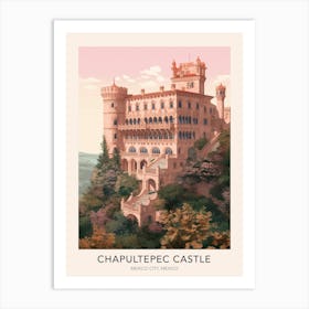 The Chapultepec Castle Mexico City Mexico 2 Travel Poster Art Print