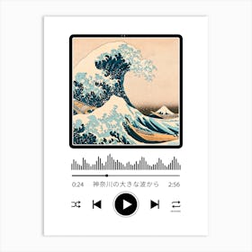Soundtrack - Great Wave off Kanagawa Art Print