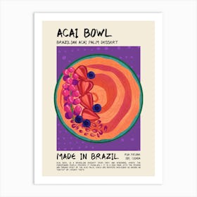 Acai Bowl Art Print
