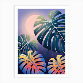 Monstera Leaves 8 Art Print