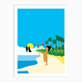 Hawaiian Beach Art Print