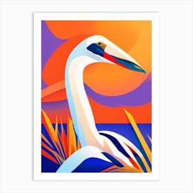 Pelican Pop Matisse Bird Art Print