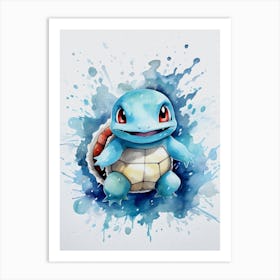 Squirtle Pokemon Art Print