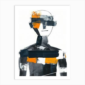 Robot Man Art Print