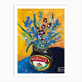 Floral Still Life With Wildflowers Art Print