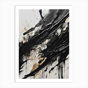 Abstract Painting Brush Strokes Art Print