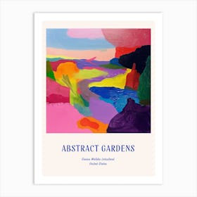 Colourful Gardens Ganna Walska Lotusland Usa Blue Poster Art Print