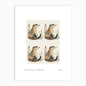 Cute Animals Collection Otter 2 Art Print