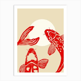 Chinese Koi Fish Poster