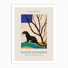 Otter 4 Matisse Inspired Exposition Animals Poster Art Print