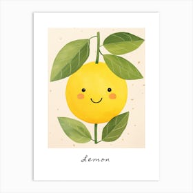 Friendly Kids Lemon 2 Poster Art Print