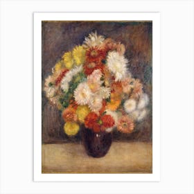 Bouquet Of Chrysanthemums (1881), Pierre Auguste Renoir Art Print