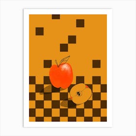 Red Apple Tetris Art Print