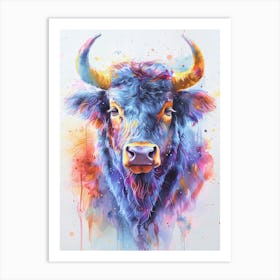 Bull Canvas Print Art Print