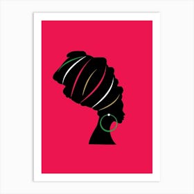 Portrait Of African Woman Art Print