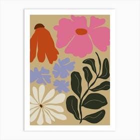 Bold_Matisse floral Art Print