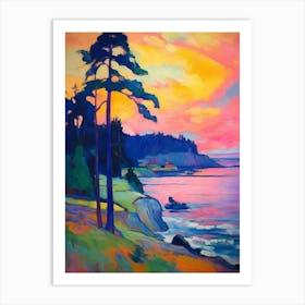 Whidbey Island Pointllism 4 Art Print