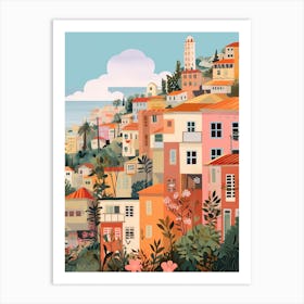 Haifa Israel 3 Illustration Art Print