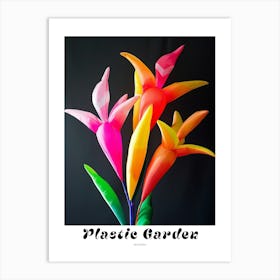 Bright Inflatable Flowers Poster Heliconia 5 Art Print