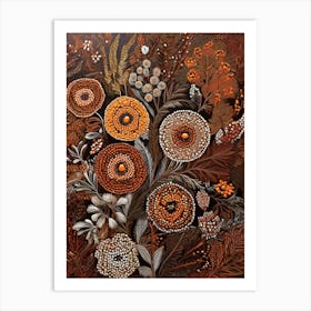 Default Australian Aboriginal Traditional Dot Painting Style I 0 (2) Art Print