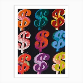 Dollar Signs Art Print