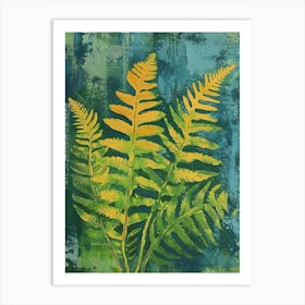 Holly Fern Painting 4 Art Print