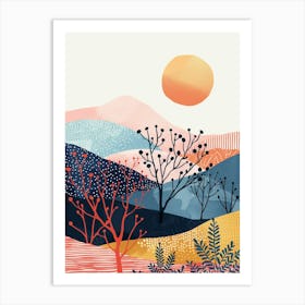 A Beautiful Illustration of Boho style 15 Art Print