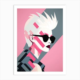 Barbenheimer punk pink girl Art Print