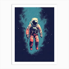 Celestial Drifter: Astronaut in Orbit Art Print