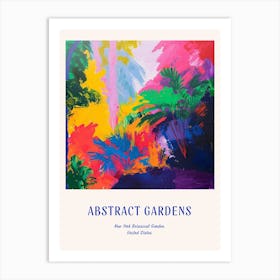 Colourful Gardens New York Botanical Garden Usa 2 Blue Poster Art Print