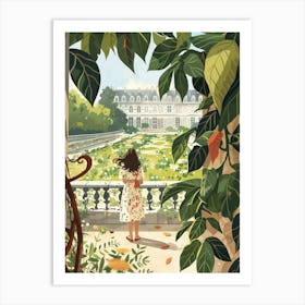 In The Garden Palace Of Versailles Garden France 1 Art Print