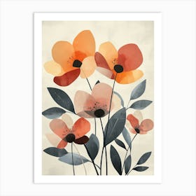 Orange Poppies 5 Art Print