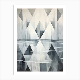 Water Geometric Abstract 6 Art Print