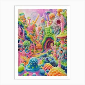 Psychedelic Landscape Art Print