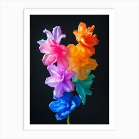 Bright Inflatable Flowers Delphinium 3 Art Print